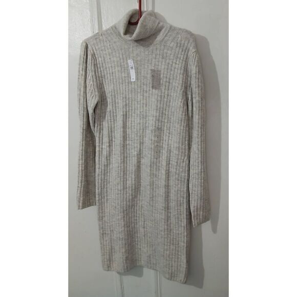 Gap womens large gray turtleneck tunic sweater dress super soft - Picture 2 of 7